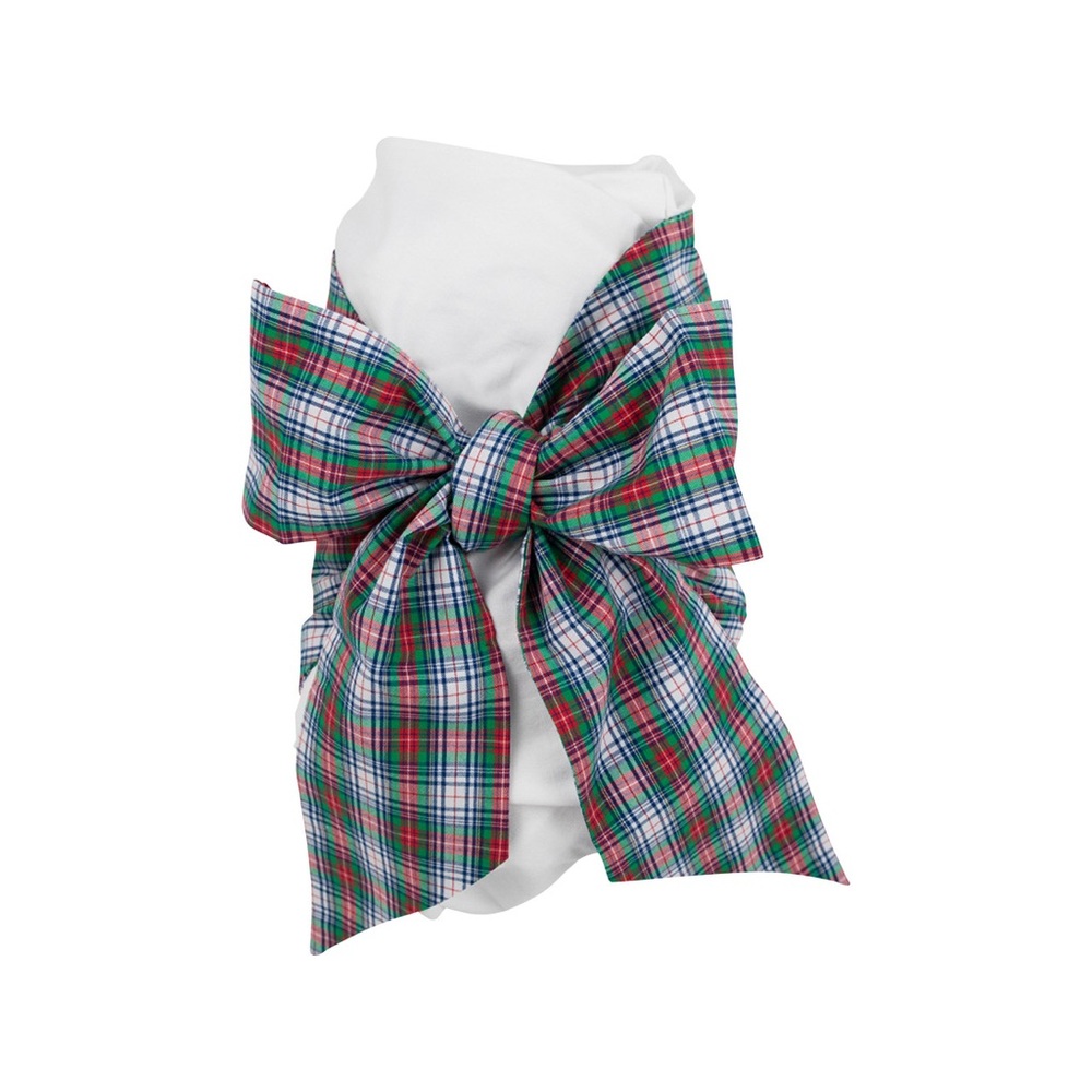 Beaufort Bonnet Bow Swaddle - Prestonwood Plaid